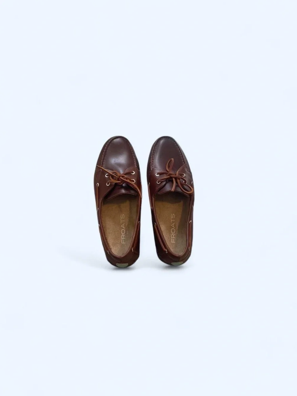 Men's Brown Leather Boat Shoes - Classic Lace-Up Deck‎ Shoes